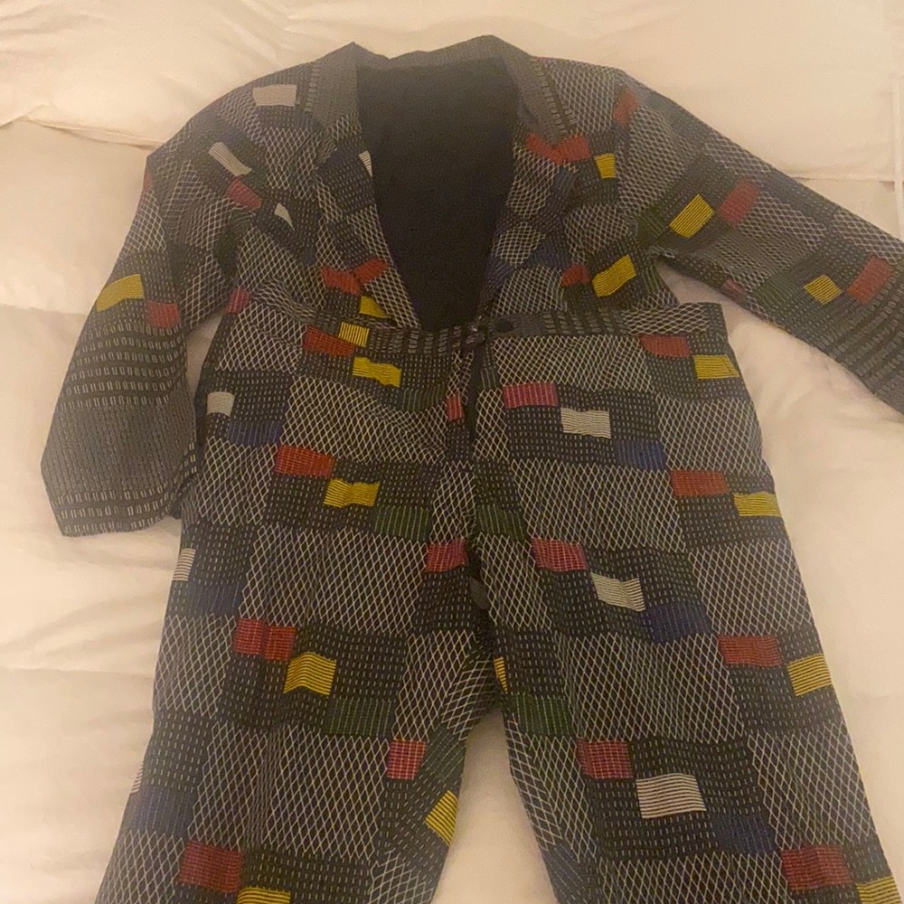 Handmade African print suit